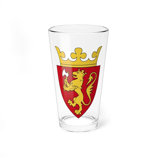Coat of Arms of Norway 1943 (Norway) (Coat of Arms) Pint Glass 16oz 16oz - Go Mug Yourself
