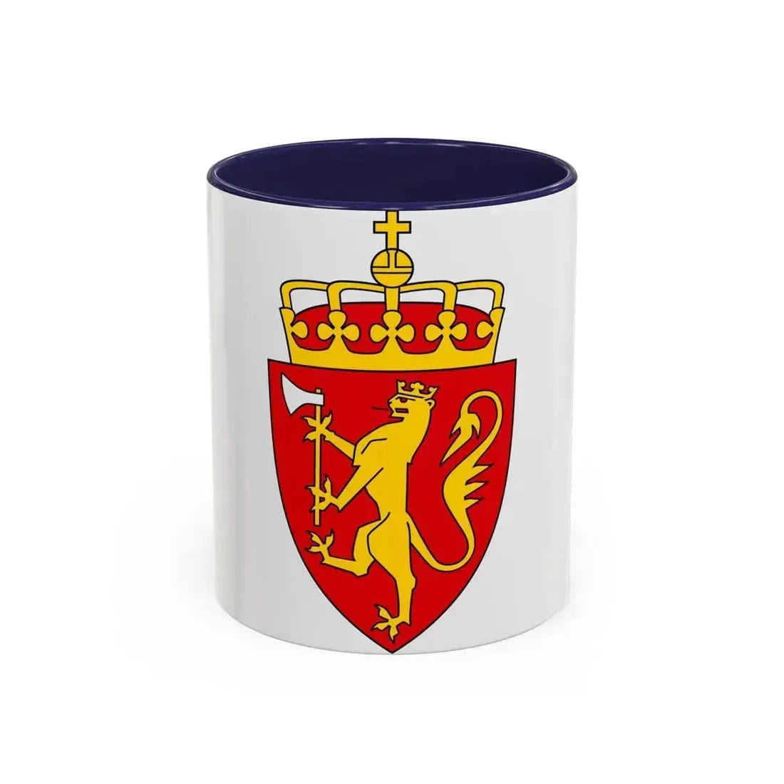 Coat of arms of Norway - Accent Coffee Mug 11oz Navy - Go Mug Yourself