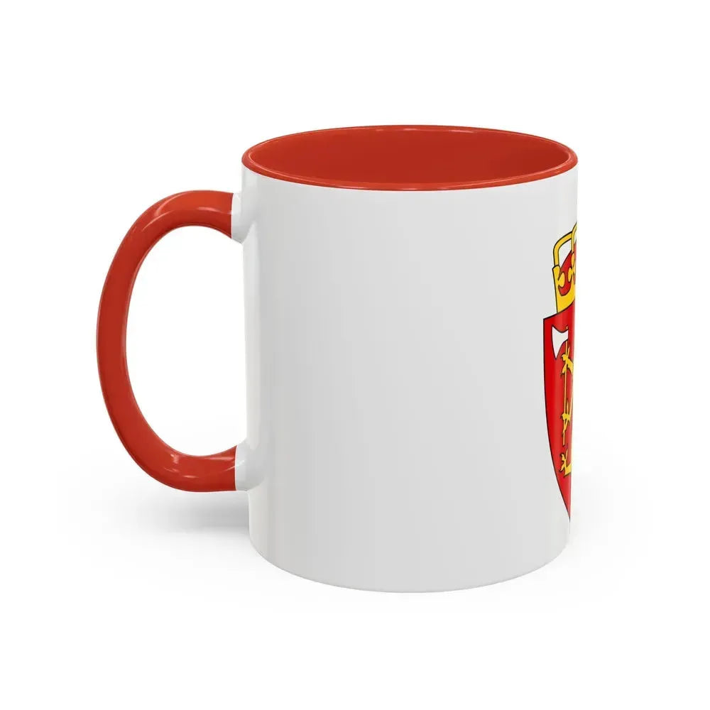 Coat of arms of Norway - Accent Coffee Mug - Go Mug Yourself