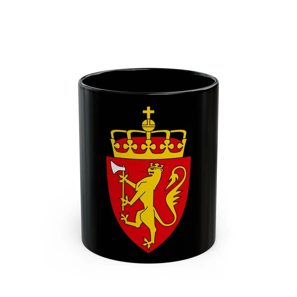 Coat of arms of Norway - Black Coffee Mug-11oz-Go Mug Yourself