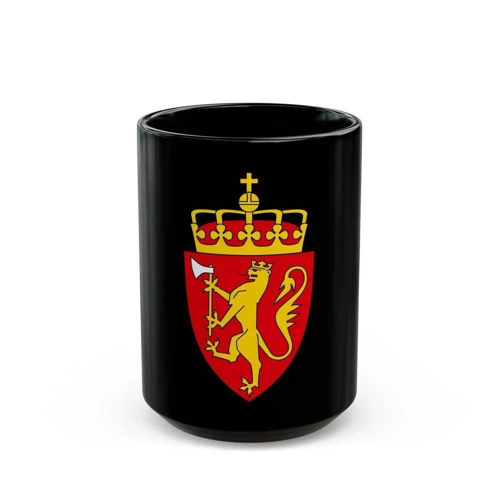 Coat of arms of Norway - Black Coffee Mug-15oz-Go Mug Yourself