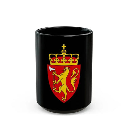 Coat of arms of Norway - Black Coffee Mug 15oz - Go Mug Yourself