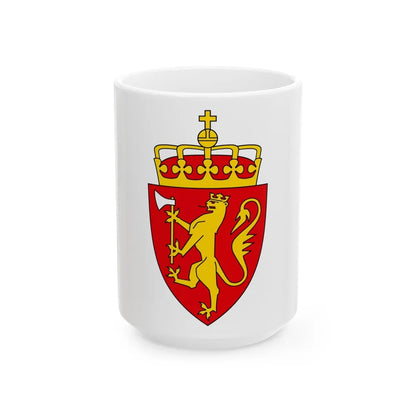 Coat of arms of Norway - White Coffee Mug-15oz-Go Mug Yourself