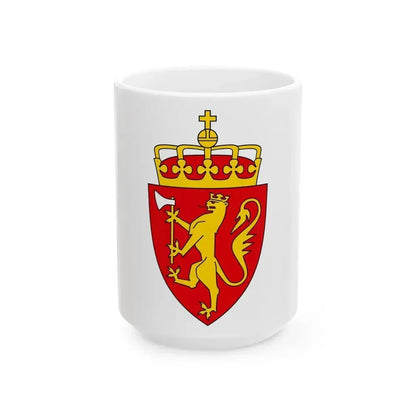 Coat of arms of Norway - White Coffee Mug 15oz - Go Mug Yourself