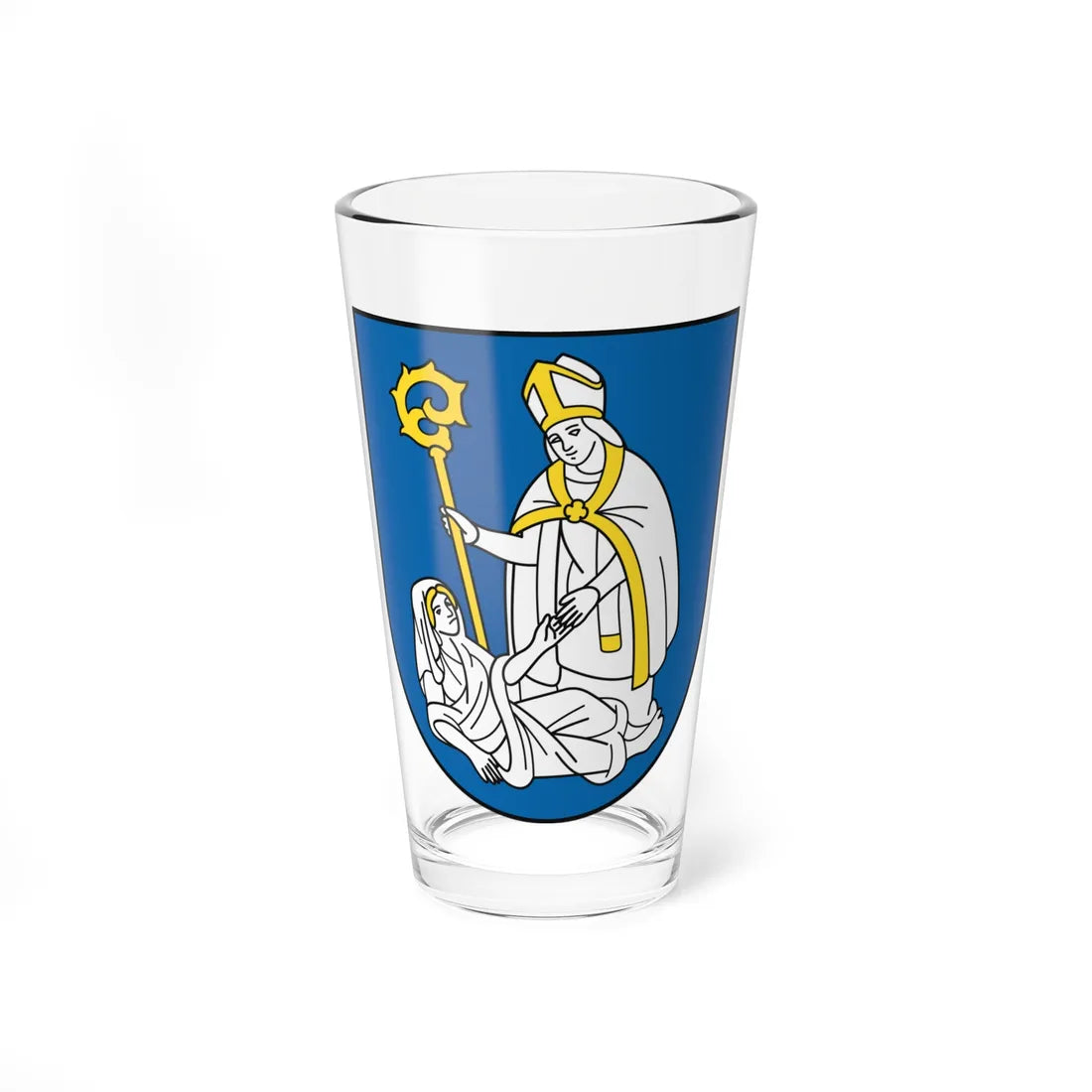 Coat of Arms of Nováky (Slovakia) (Coat of Arms) Pint Glass 16oz 16oz - Go Mug Yourself