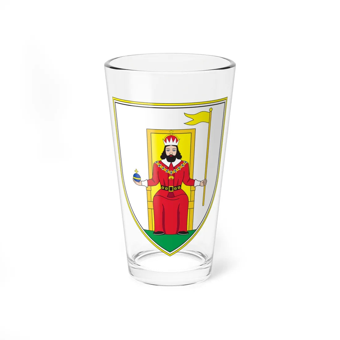 Coat of arms of Novo Mesto (Slovenia) (Coat of Arms) Pint Glass 16oz 16oz - Go Mug Yourself