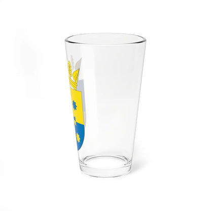 Coat of Arms of Novosanzharskiy raion (Ukraine) (Coat of Arms) Pint Glass 16oz - Go Mug Yourself