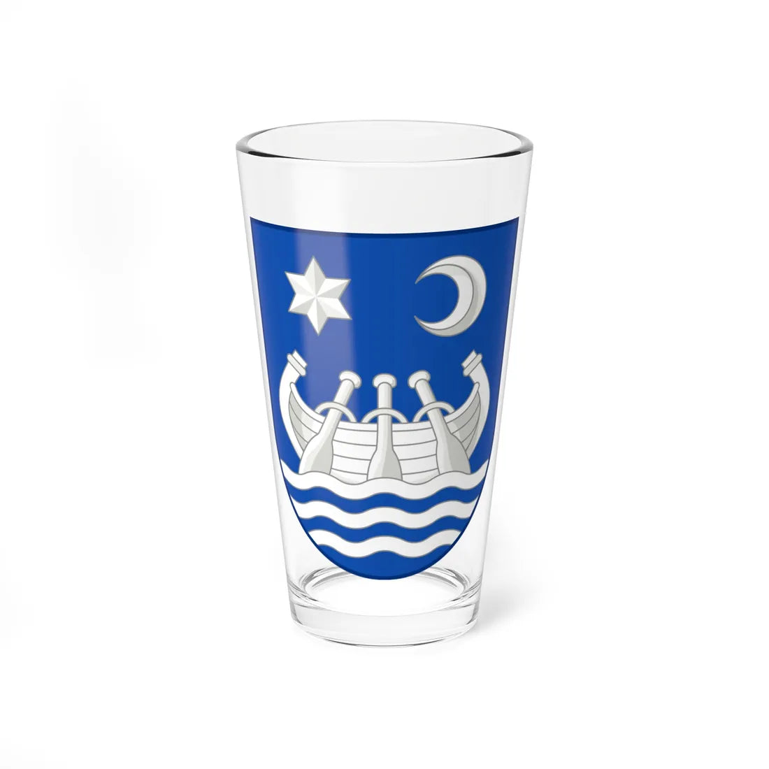Coat of arms of Nørre Sundby (Denmark) (Coat of Arms) Pint Glass 16oz 16oz - Go Mug Yourself
