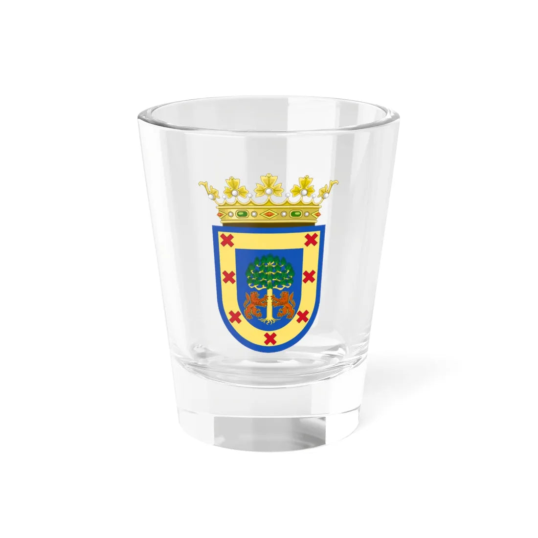 Coat of Arms of Nueva Galicia Colonial (Mexico) (Coat of Arms) Shot Glass 1.5oz 1.5oz - Go Mug Yourself