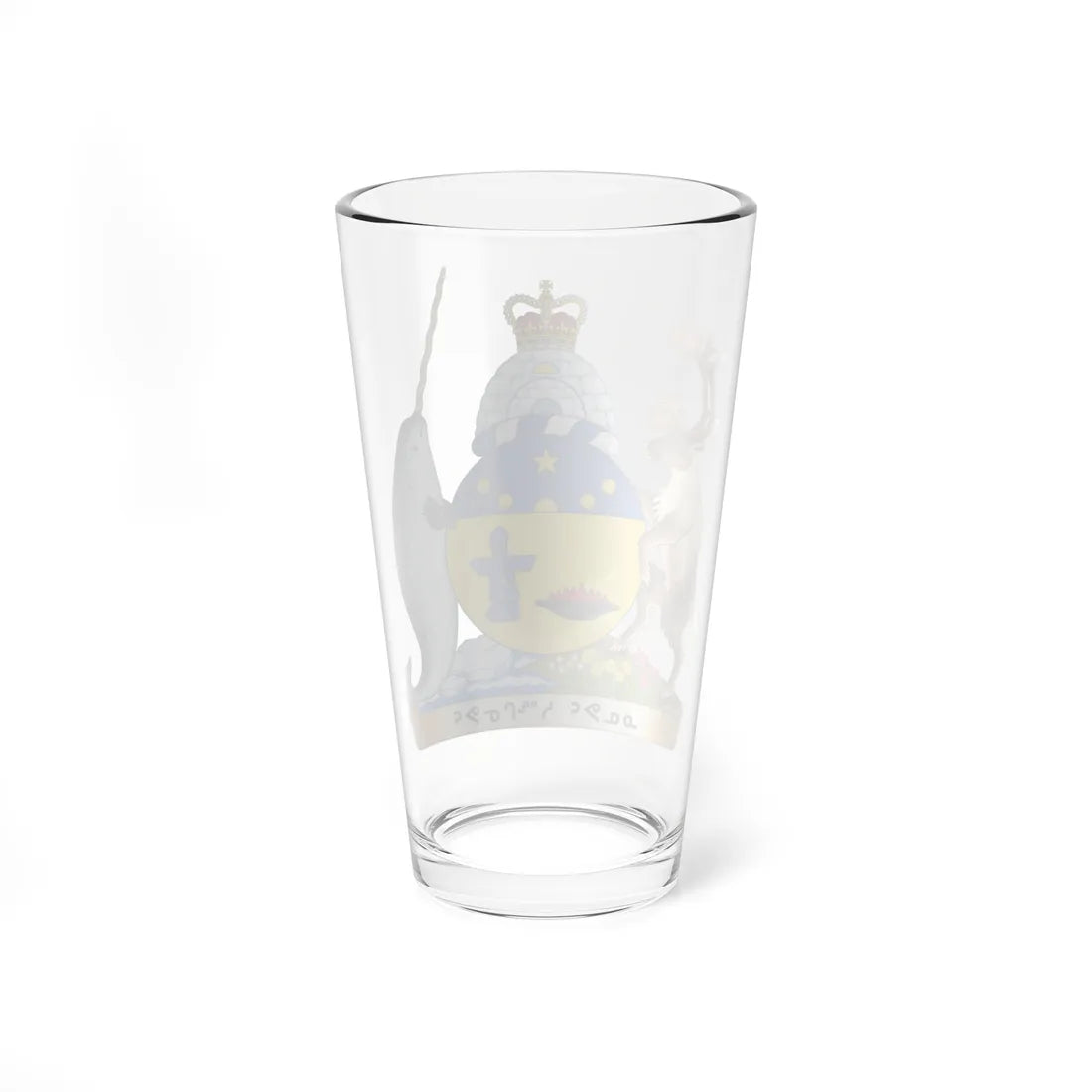 Coat of arms of Nunavut (Canada) (Coat of Arms) Pint Glass 16oz - Go Mug Yourself