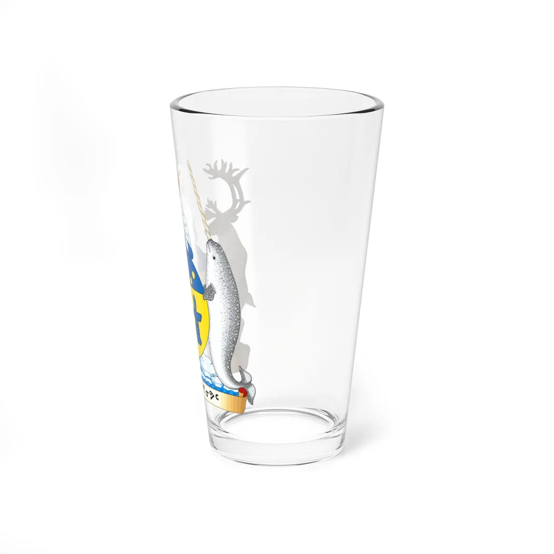 Coat of arms of Nunavut (Canada) (Coat of Arms) Pint Glass 16oz - Go Mug Yourself