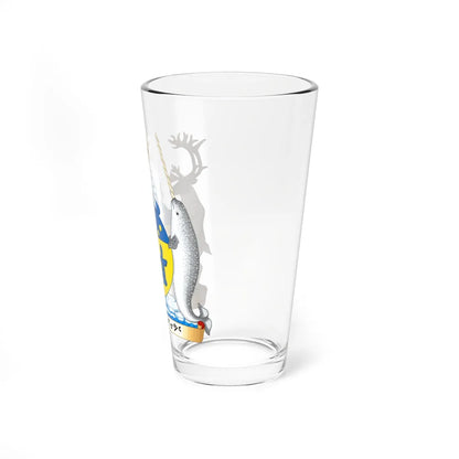 Coat of arms of Nunavut (Canada) (Coat of Arms) Pint Glass 16oz - Go Mug Yourself
