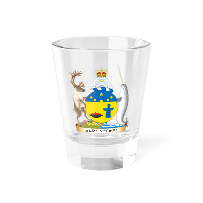 Coat of arms of Nunavut (Canada) (Coat of Arms) Shot Glass 1.5oz 1.5oz - Go Mug Yourself