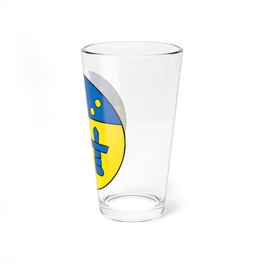 Coat of arms of Nunavut escutcheon (Canada) (Coat of Arms) Pint Glass 16oz - Go Mug Yourself