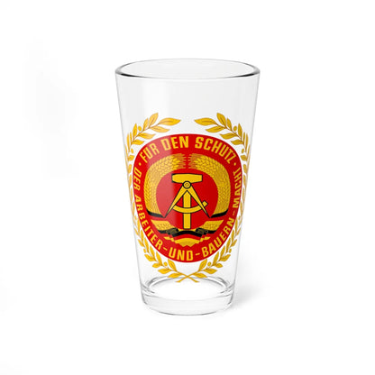 Coat of arms of NVA East Germany alternative version (Coat of Arms) Pint Glass 16oz 16oz - Go Mug Yourself