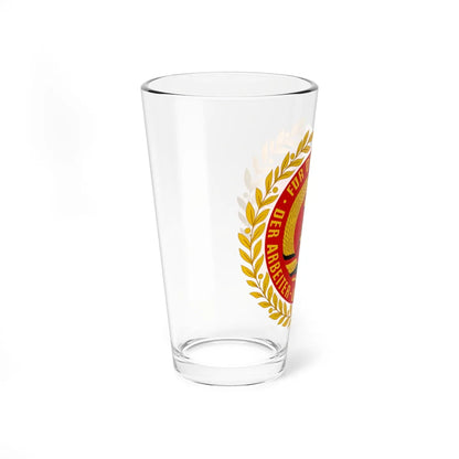 Coat of arms of NVA East Germany alternative version (Coat of Arms) Pint Glass 16oz - Go Mug Yourself