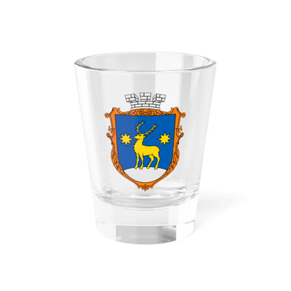 Coat of Arms of Nyzhankovychi (Ukraine) (Coat of Arms) Shot Glass 1.5oz 1.5oz - Go Mug Yourself