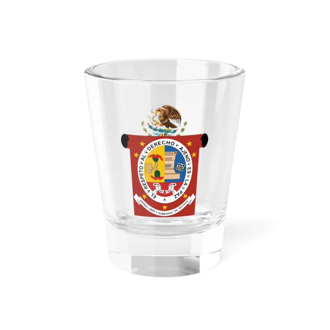 Coat of arms of Oaxaca (Mexico) (Coat of Arms) Shot Glass 1.5oz 1.5oz - Go Mug Yourself