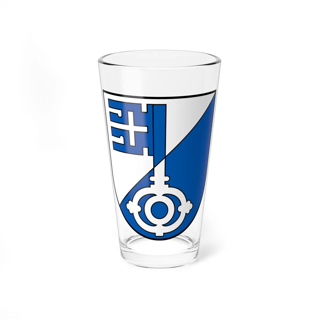 Coat of arms of Oberdorf BL (Switzerland) (Coat of Arms) Pint Glass 16oz 16oz - Go Mug Yourself