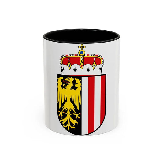 Coat of Arms of Oberoesterreich Austria - Accent Coffee Mug 11oz Black - Go Mug Yourself