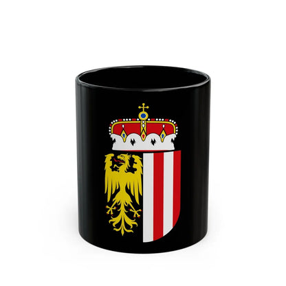 Coat of Arms of Oberoesterreich Austria - Black Coffee Mug-11oz-Go Mug Yourself