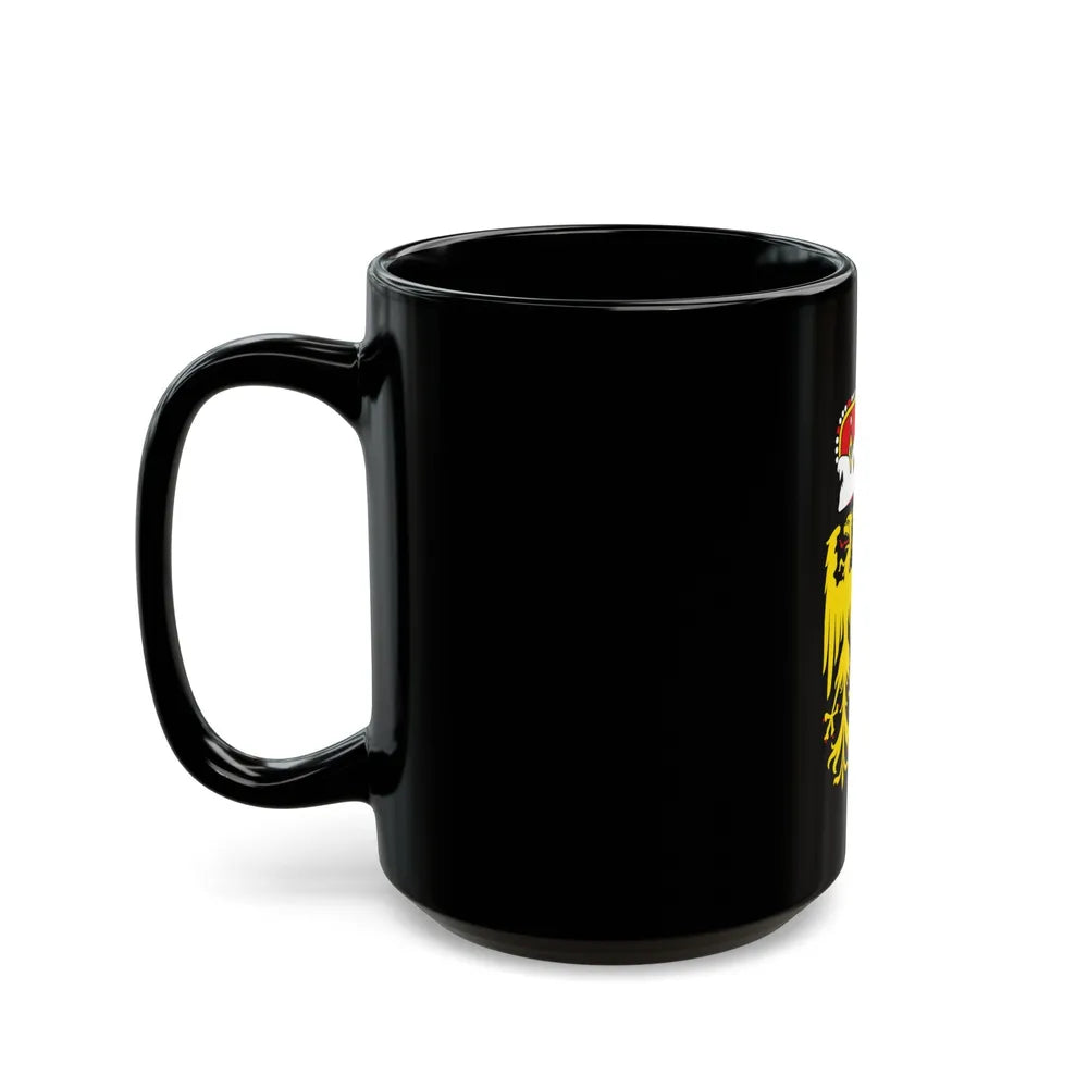 Coat of Arms of Oberoesterreich Austria - Black Coffee Mug-Go Mug Yourself