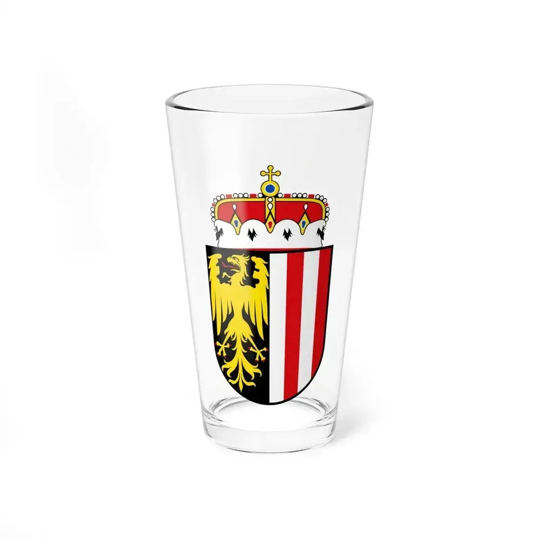 Coat of Arms of Oberoesterreich Austria - Pint Glass 16oz 16oz - Go Mug Yourself