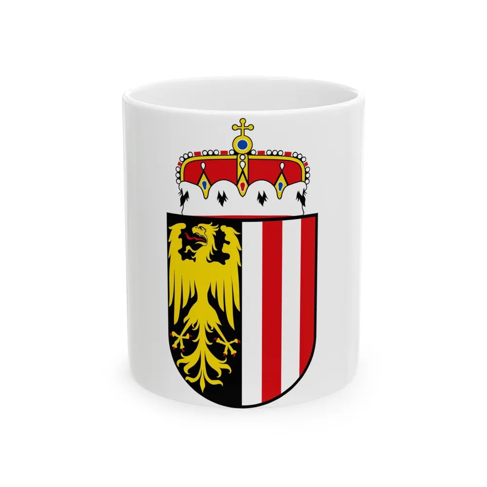 Coat of Arms of Oberoesterreich Austria - White Coffee Mug-11oz-Go Mug Yourself