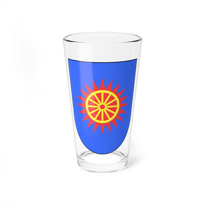 Coat of Arms of Obukhiv Raion (Ukraine) (Coat of Arms) Pint Glass 16oz 16oz - Go Mug Yourself