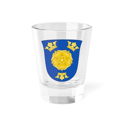 Coat of arms of Odense County (Denmark) (Coat of Arms) Shot Glass 1.5oz 1.5oz - Go Mug Yourself