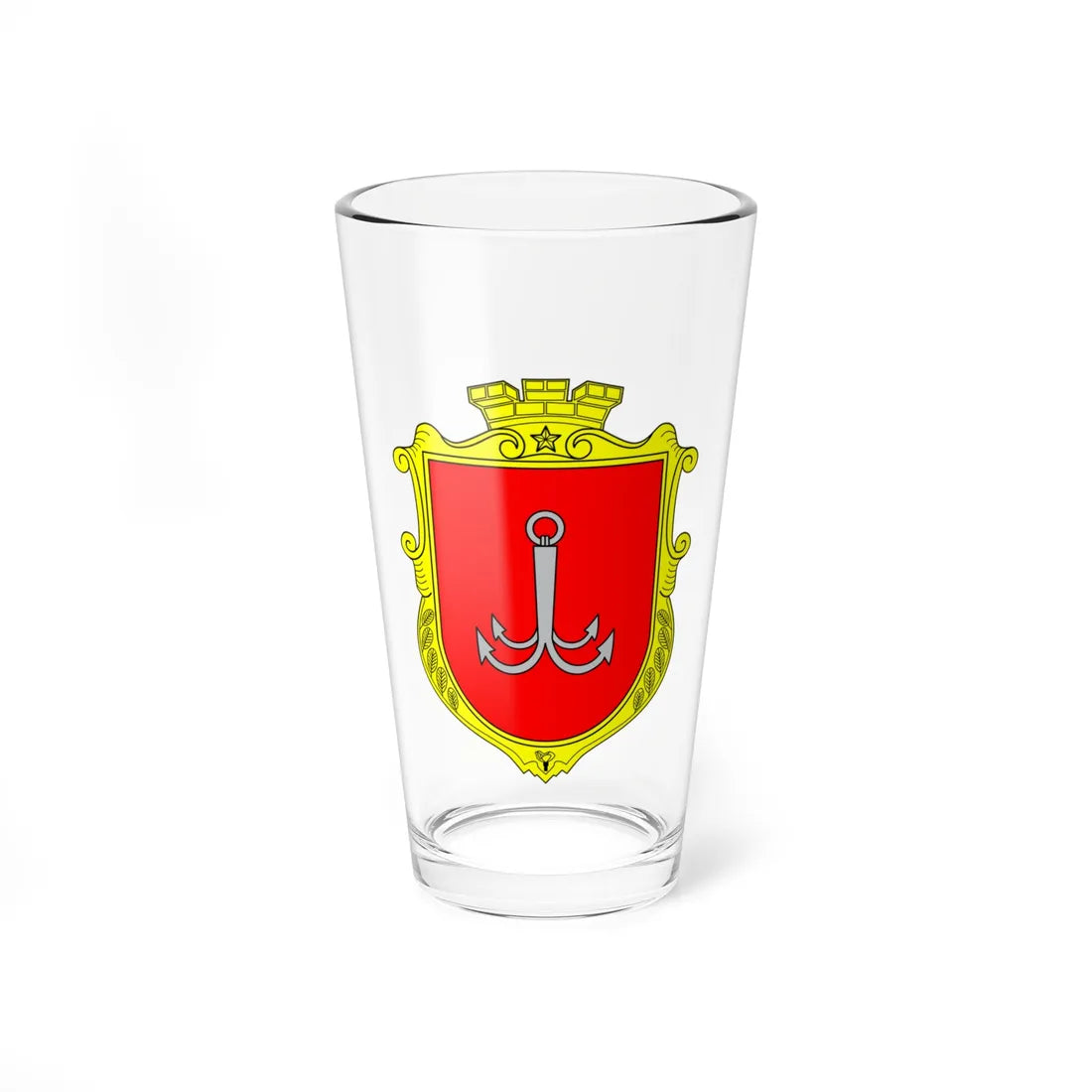 Coat of Arms of Odesa 1999 (Ukraine) (Coat of Arms) Pint Glass 16oz 16oz - Go Mug Yourself
