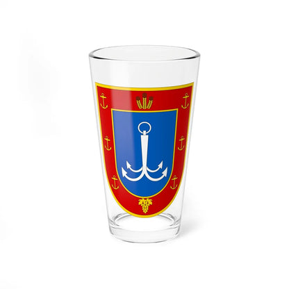 Coat of Arms of Odesa Oblast m (Ukraine) (Coat of Arms) Pint Glass 16oz 16oz - Go Mug Yourself