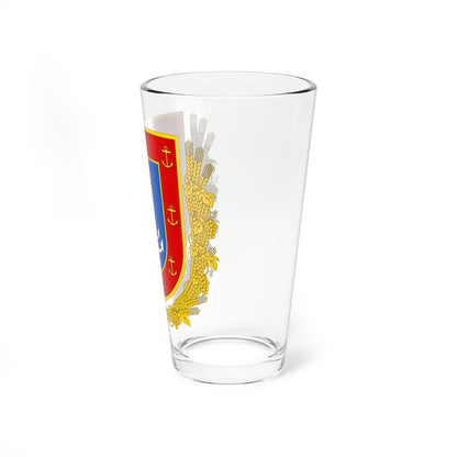 Coat of Arms of Odesa Oblast (Ukraine) (Coat of Arms) Pint Glass 16oz - Go Mug Yourself