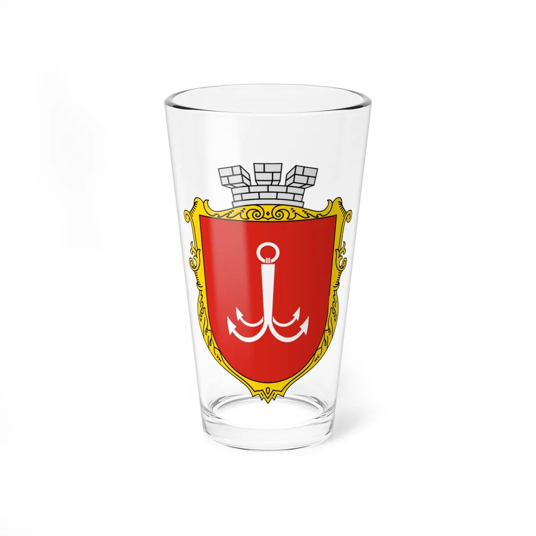 Coat of Arms of Odesa UHT (Ukraine) (Coat of Arms) Pint Glass 16oz 16oz - Go Mug Yourself
