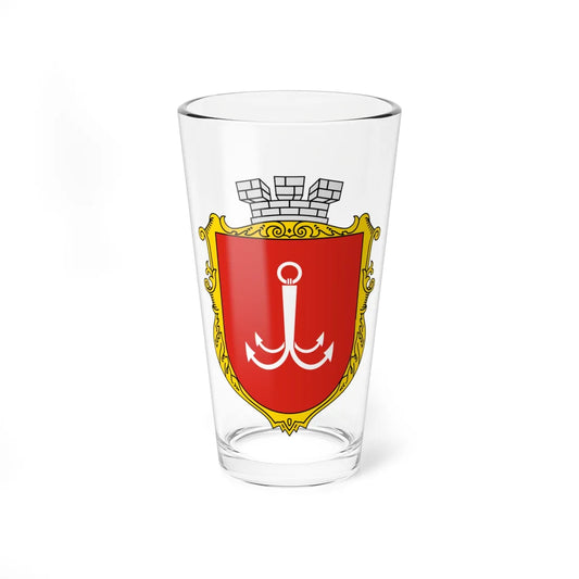 Coat of Arms of Odesa UHT (Ukraine) (Coat of Arms) Pint Glass 16oz 16oz - Go Mug Yourself
