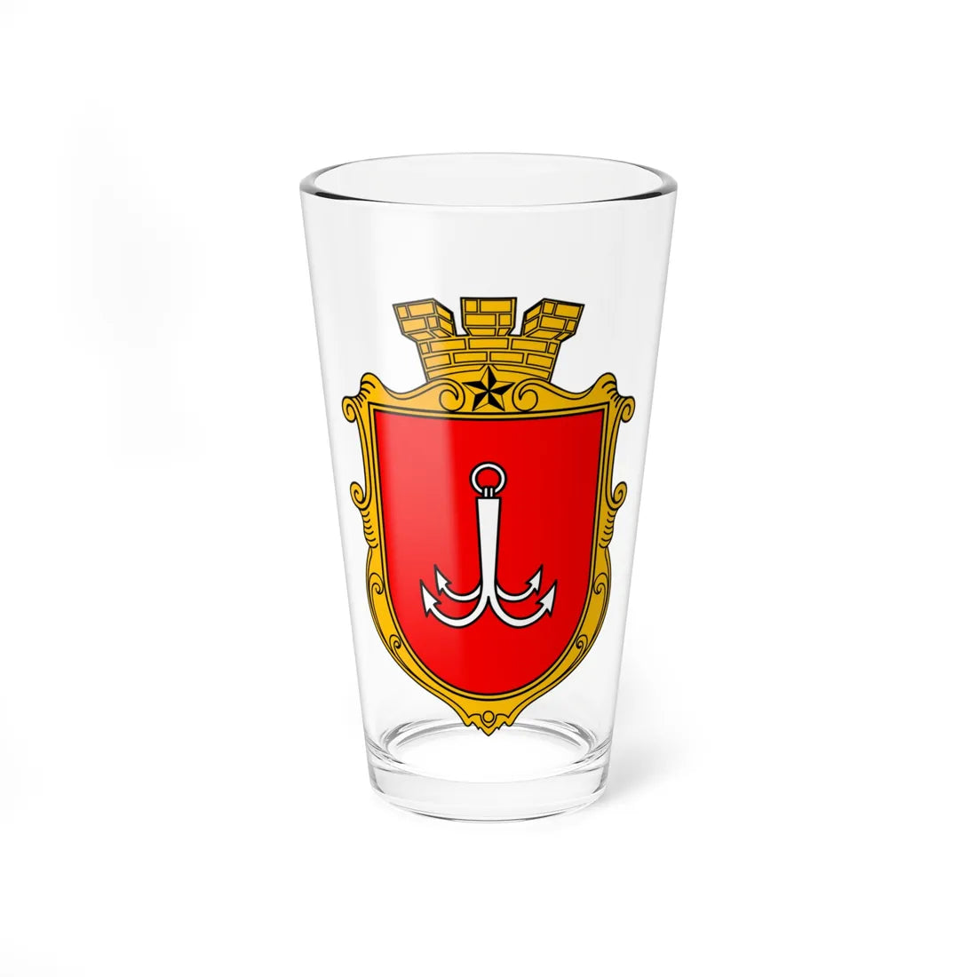 Coat of Arms of Odesa (Ukraine) (Coat of Arms) Pint Glass 16oz 16oz - Go Mug Yourself