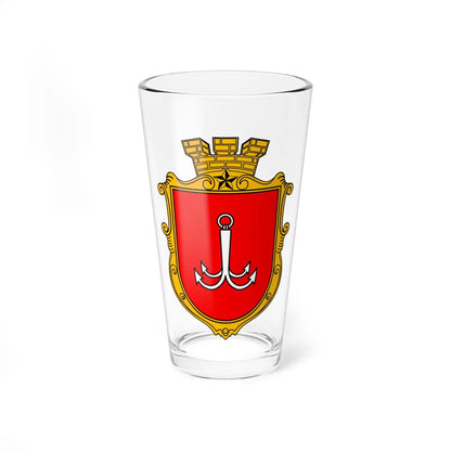 Coat of Arms of Odesa (Ukraine) (Coat of Arms) Pint Glass 16oz 16oz - Go Mug Yourself