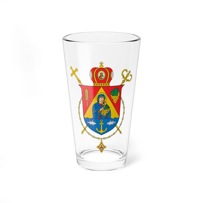 Coat of arms of Odessa UGCC (Ukraine) (Coat of Arms) Pint Glass 16oz 16oz - Go Mug Yourself