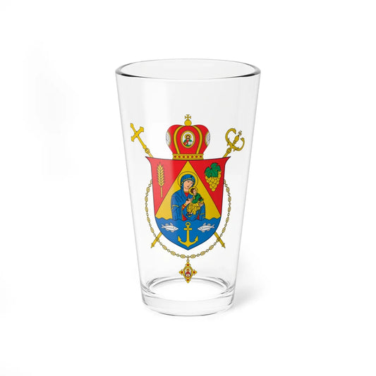 Coat of arms of Odessa UGCC (Ukraine) (Coat of Arms) Pint Glass 16oz 16oz - Go Mug Yourself