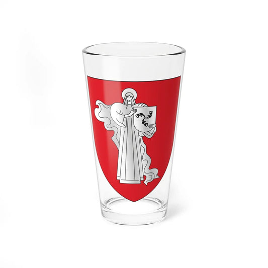 Coat of Arms of Žodzina Belarus (Belarus) (Coat of Arms) Pint Glass 16oz 16oz - Go Mug Yourself