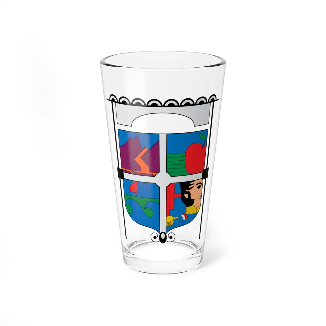Coat of arms of OHiggins Region Chile (Chile) (Coat of Arms) Pint Glass 16oz 16oz - Go Mug Yourself