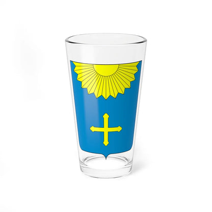Coat of Arms of Okhtyrka (Ukraine) (Coat of Arms) Pint Glass 16oz 16oz - Go Mug Yourself