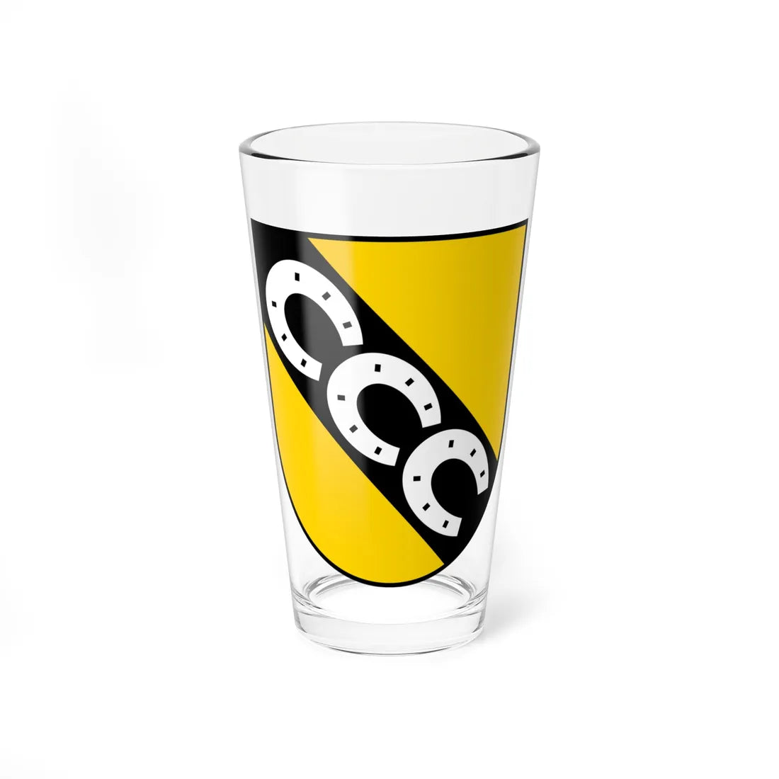 Coat of arms of Oltingen (Switzerland) (Coat of Arms) Pint Glass 16oz 16oz - Go Mug Yourself