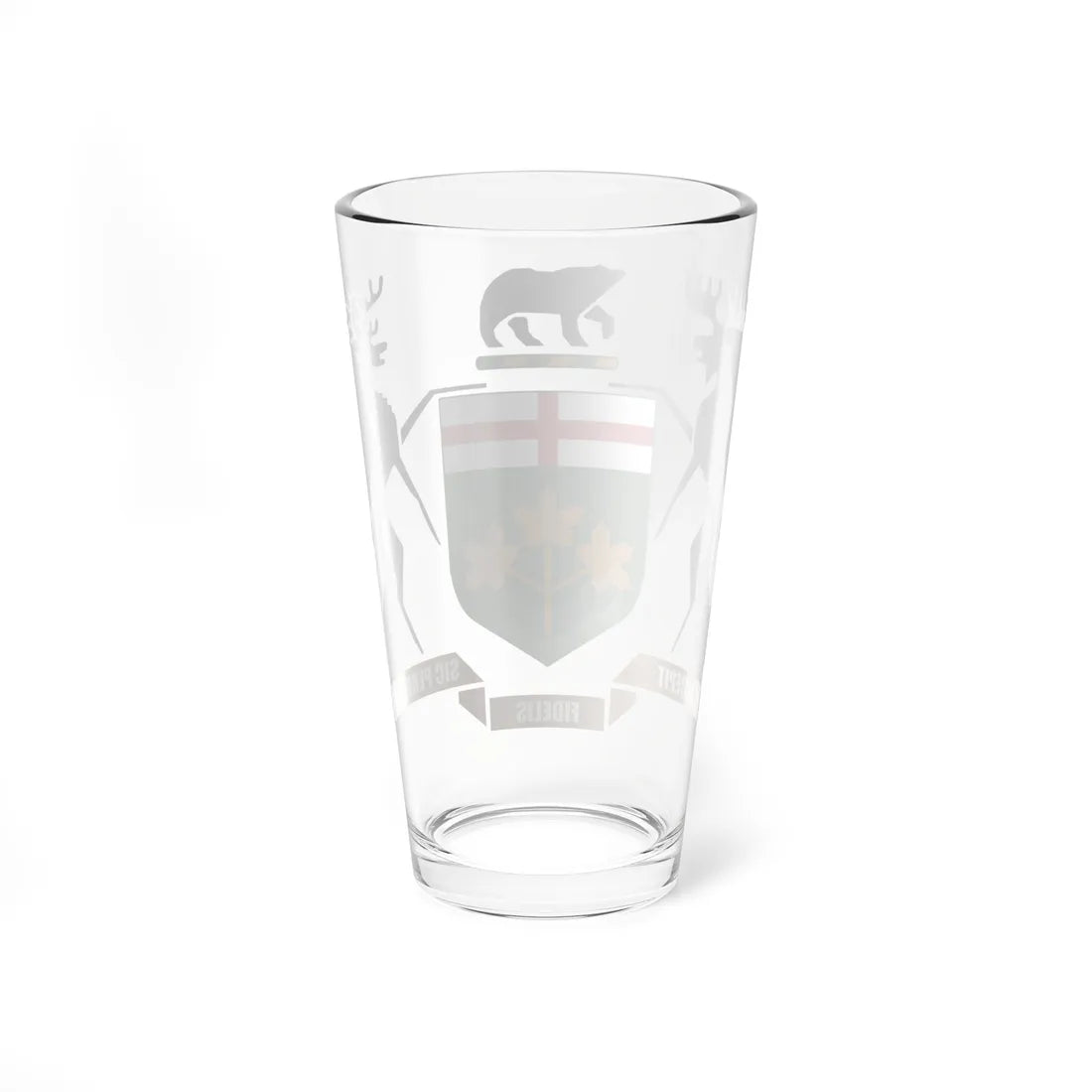 Coat of arms of Ontario HM Government (Canada) (Coat of Arms) Pint Glass 16oz - Go Mug Yourself