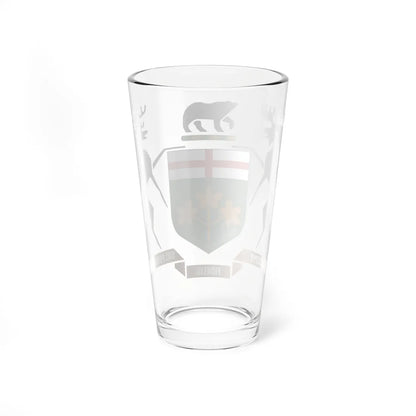 Coat of arms of Ontario HM Government (Canada) (Coat of Arms) Pint Glass 16oz - Go Mug Yourself