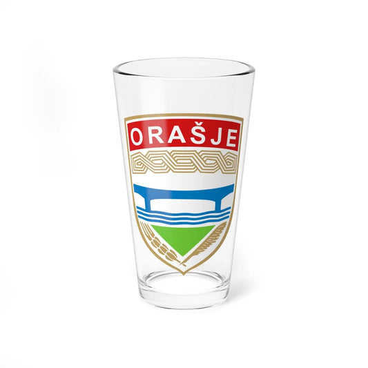 Coat of Arms of Orasje (Bosnia and Herzegovina) (Coat of Arms) Pint Glass 16oz 16oz - Go Mug Yourself