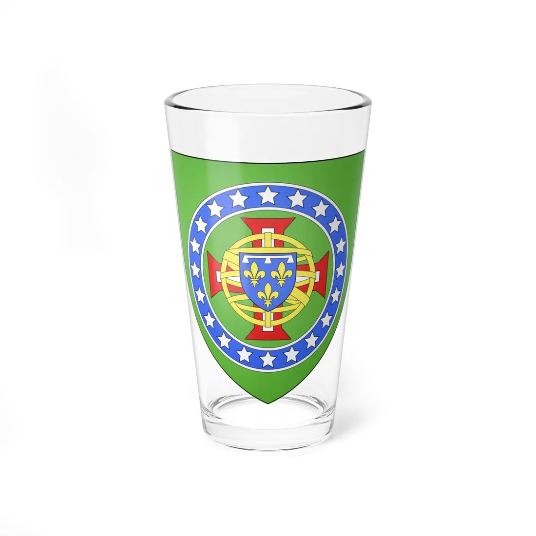 Coat of arms of Orléans-Braganza (Brazil) (Coat of Arms) Pint Glass 16oz 16oz - Go Mug Yourself
