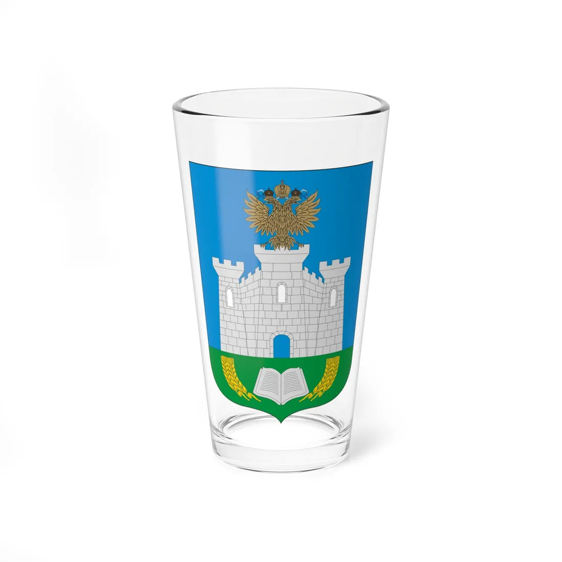Coat of arms of Oryol Oblast small (Russia) (Coat of Arms) Pint Glass 16oz 16oz - Go Mug Yourself