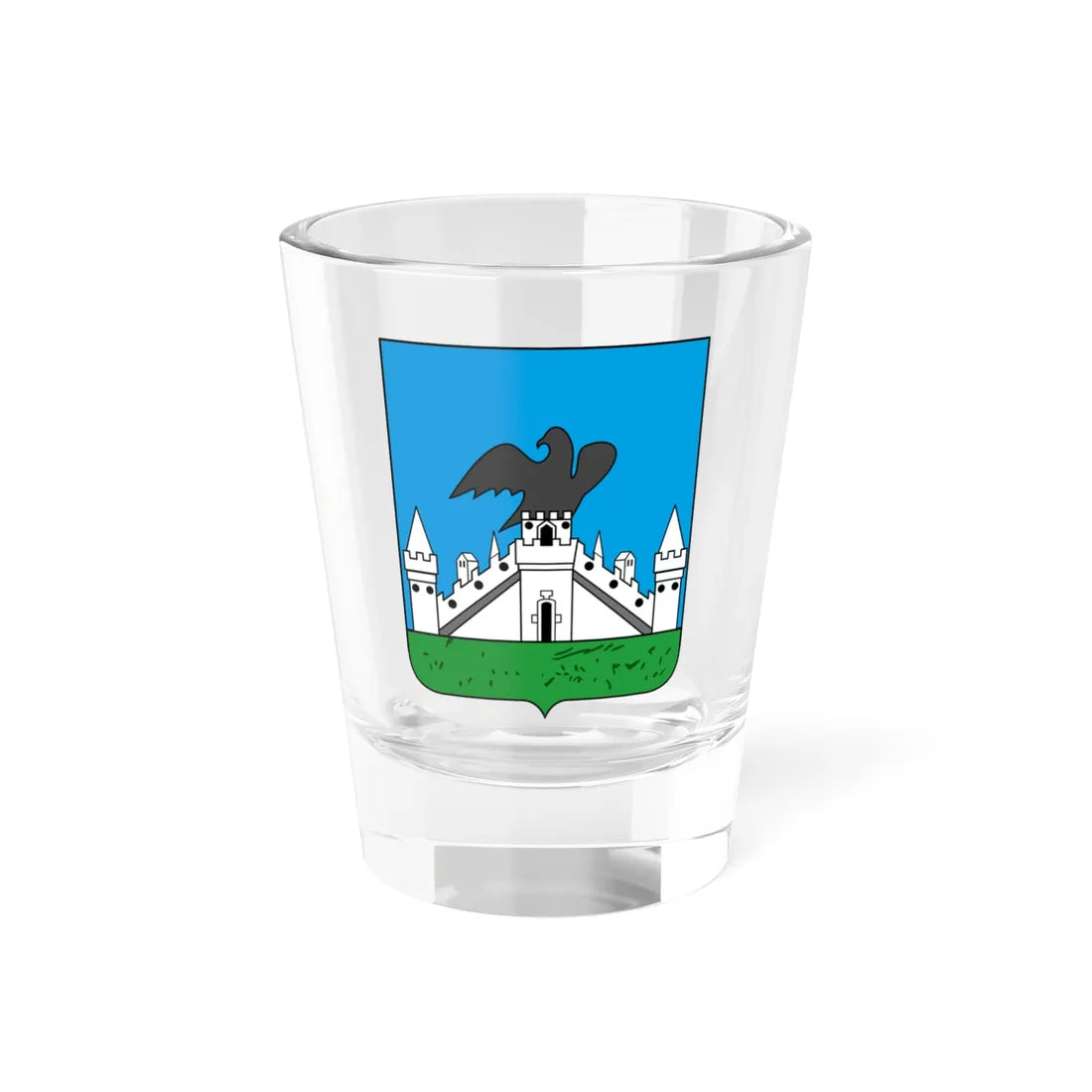 Coat of arms of Oryol (Russia) (Coat of Arms) Shot Glass 1.5oz 1.5oz - Go Mug Yourself