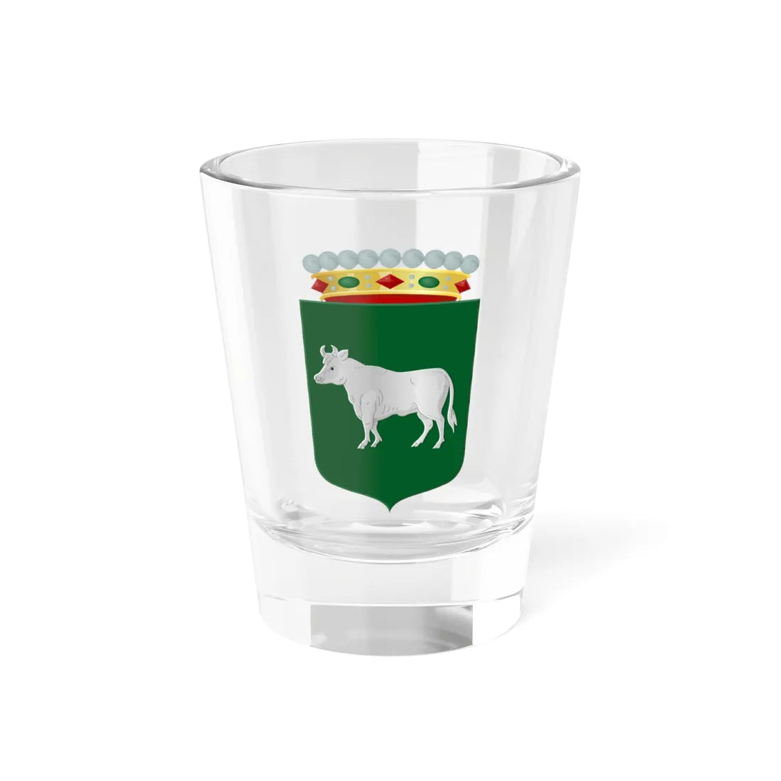 Coat of arms of Oss (Netherlands) (Coat of Arms) Shot Glass 1.5oz 1.5oz - Go Mug Yourself